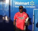 Tommy Robinson poses with his Walmart BFL Regional Barren River championship trophy 2011-10-20